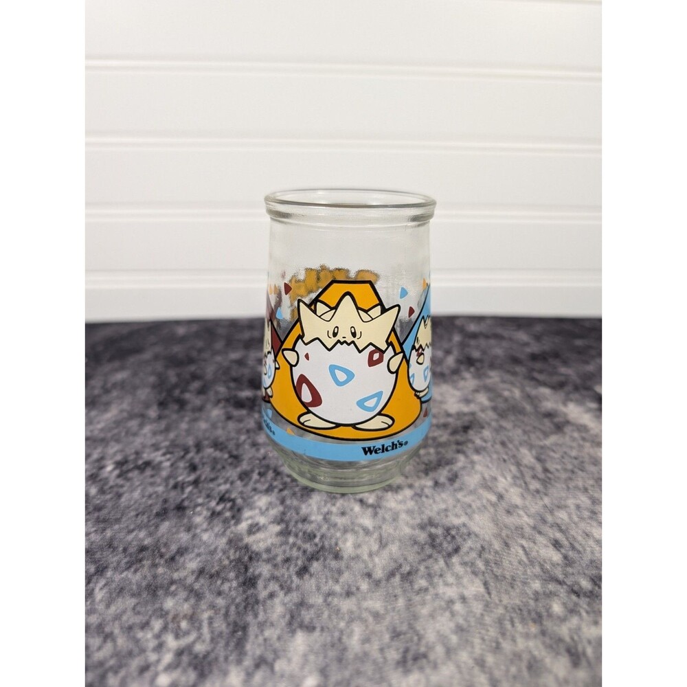 Welchs Pokémon Jelly Jar Juice Glass #9 Togepi Nintendo 1999 Vintage